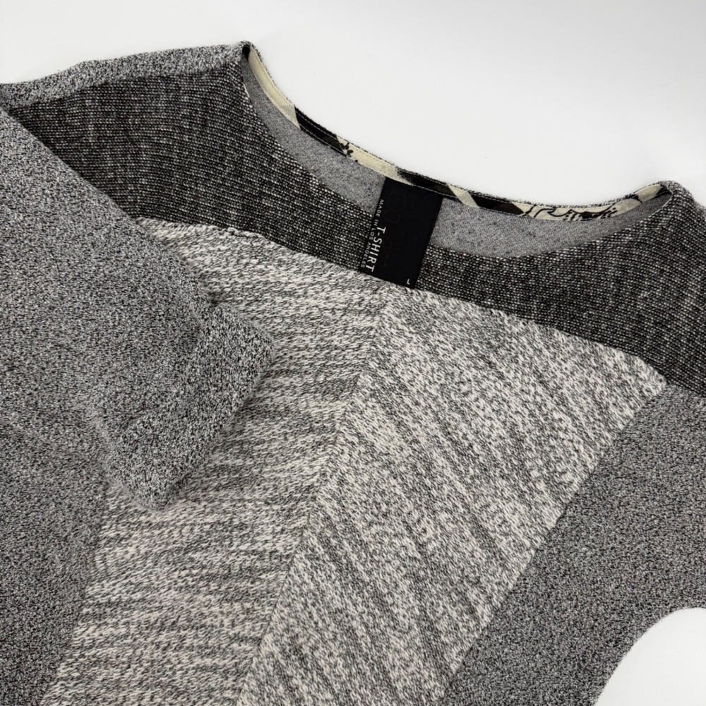 Anthropologie Dolan Women Large Knit Colorblock Dolman Sleeve Top Shirt